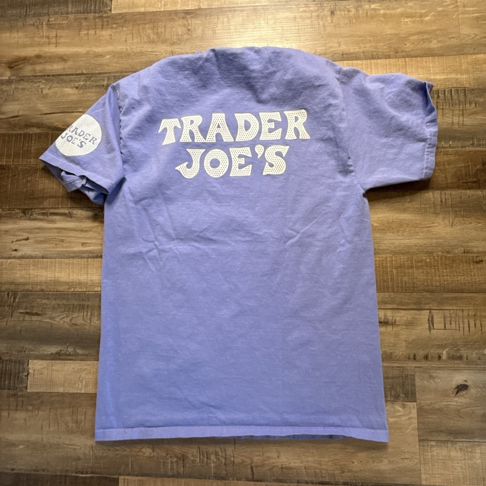 Trader Joe's Light Purple Cotton Crew Shirt Sz M